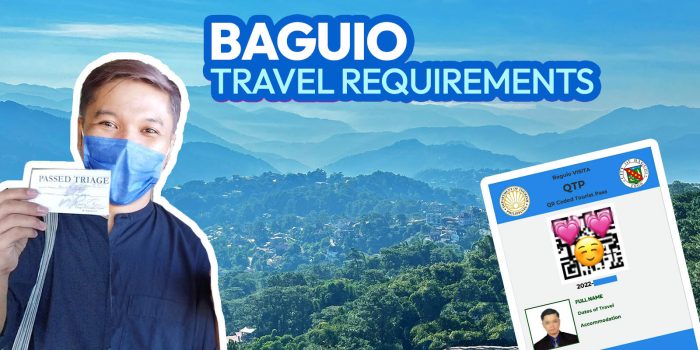 BAGUIO TRAVEL REQUIREMENTS for TOURISTS