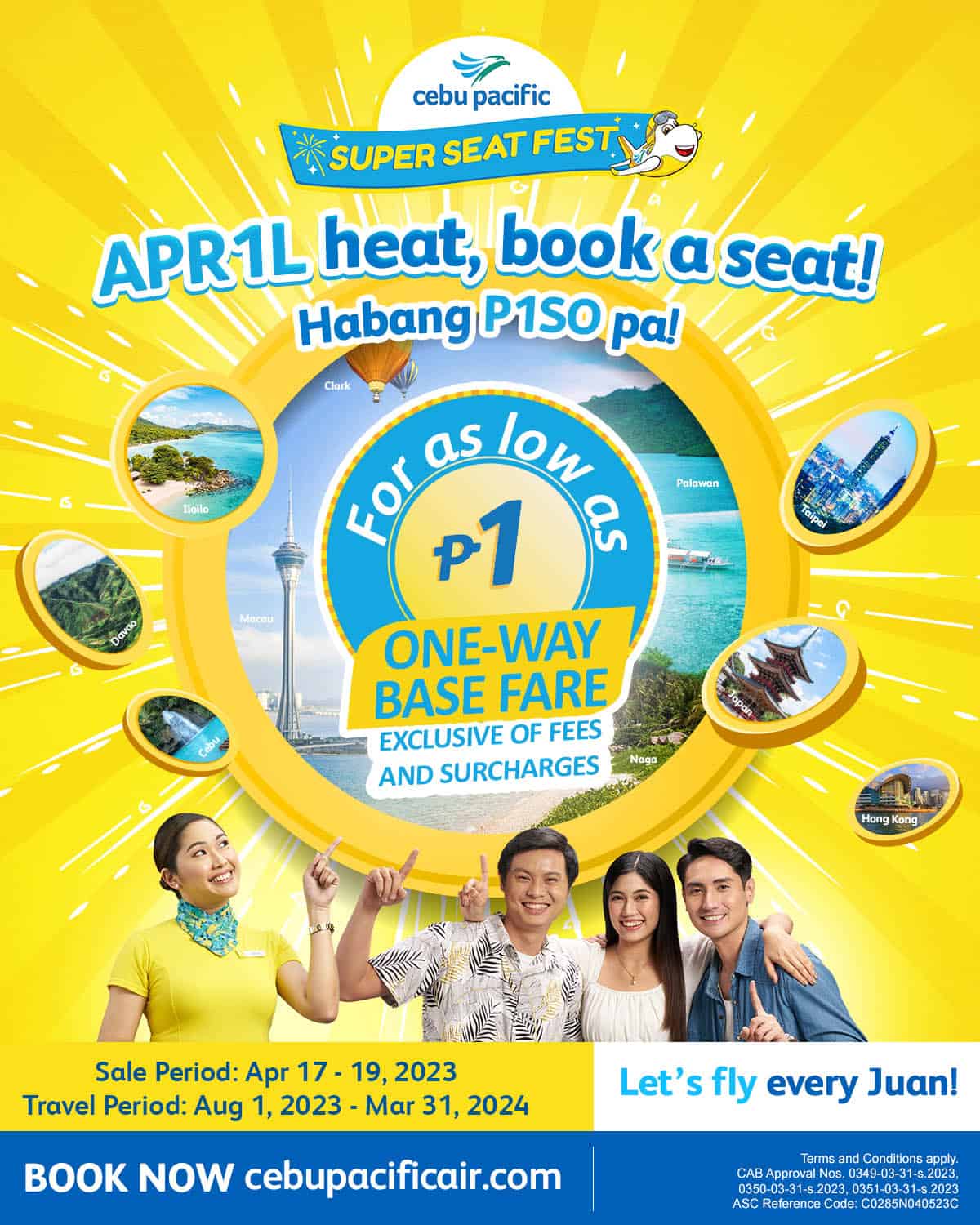 Cebu Pacific April 2023 2024 Sale