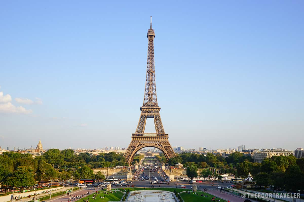 Eiffel Tower as viewed from Trocadero