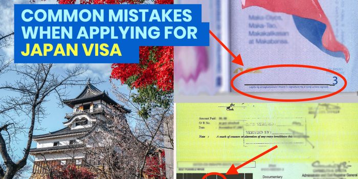 Avoid These 12 COMMON MISTAKES when Applying for a JAPAN VISA!