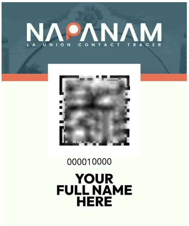 NAPANAM QR Pass Sample