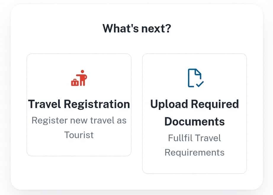 NAPANAM Travel Registration and Upload Documents Page