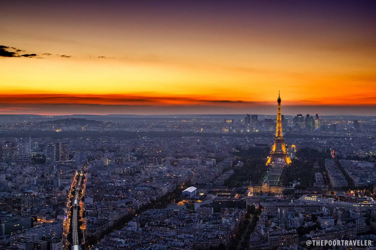 Paris as seen from Tour Montparnasse