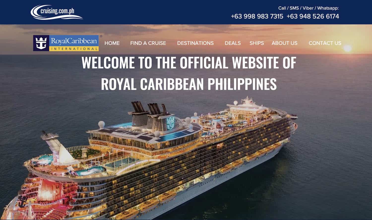 Royal Caribbean Philippines Website