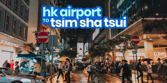 HONG KONG AIRPORT to TSIM SHA TSUI: By Train & By Bus